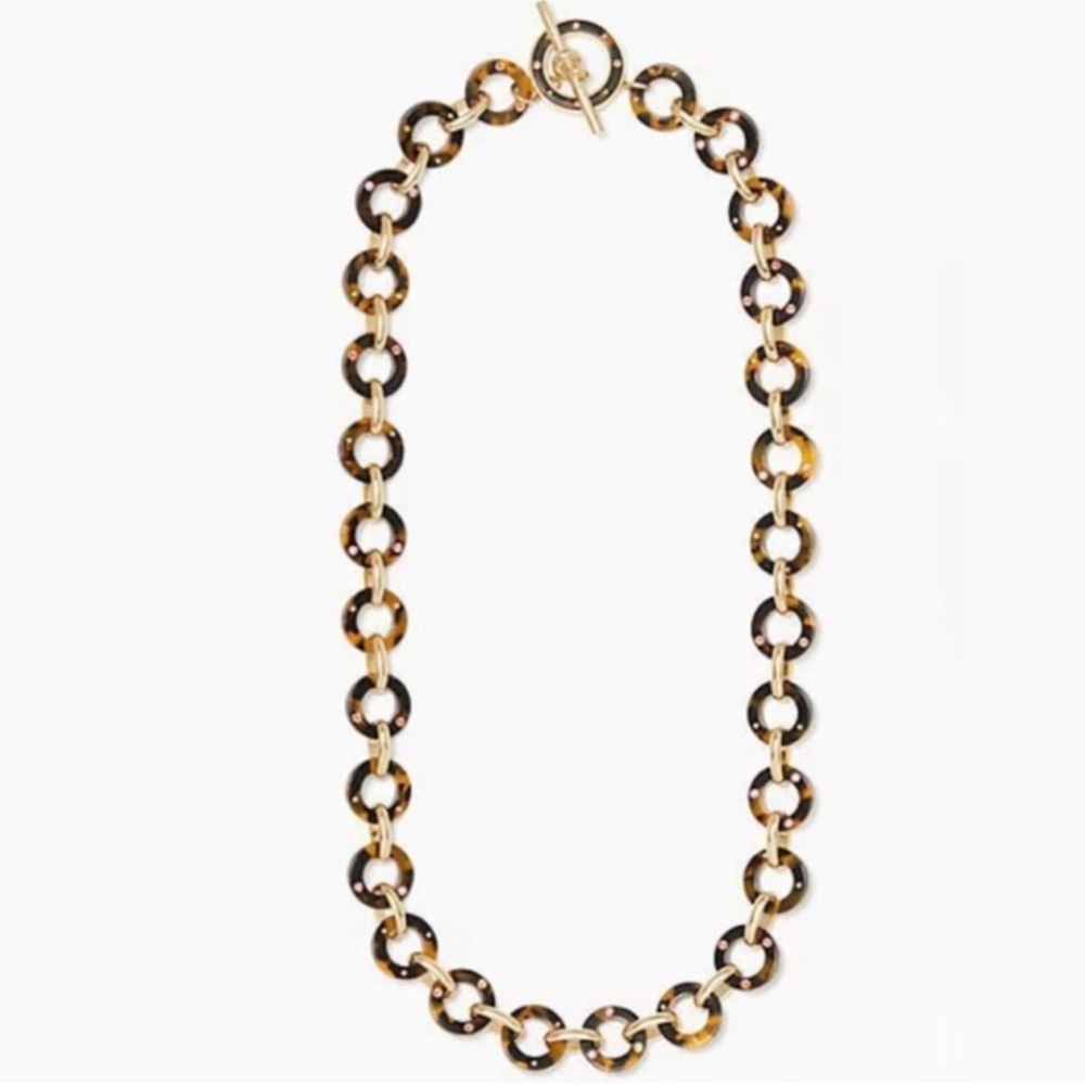 Kate Spade Out of Her Shell Tortoise Shell Toggle Necklace
